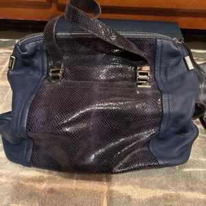 Elegant Navy Blue Women's Bag